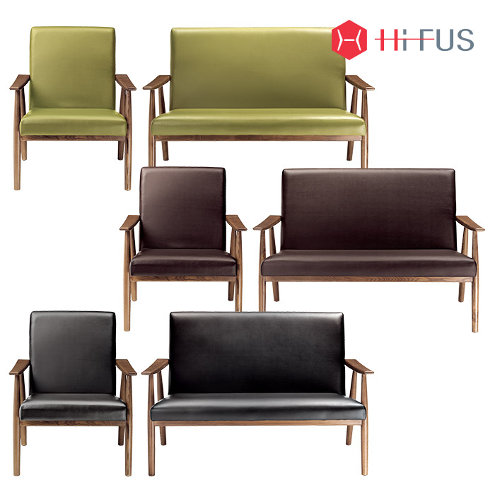 하이퍼스 HFS-2201/HFS-2202 사브리나 원목소파(1인/2인) 인조가죽