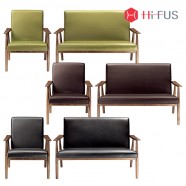 하이퍼스 HFS-2201/HFS-2202 사브리나 원목소파(1인/2인) 인조가죽