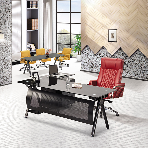 유리책상 AGD-1500 1800 2000 GLASS DESK 중역용