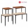 하이퍼스,HFT-1404LN/2404LW 내추럴,월넛 사각식탁(LPM) 25T