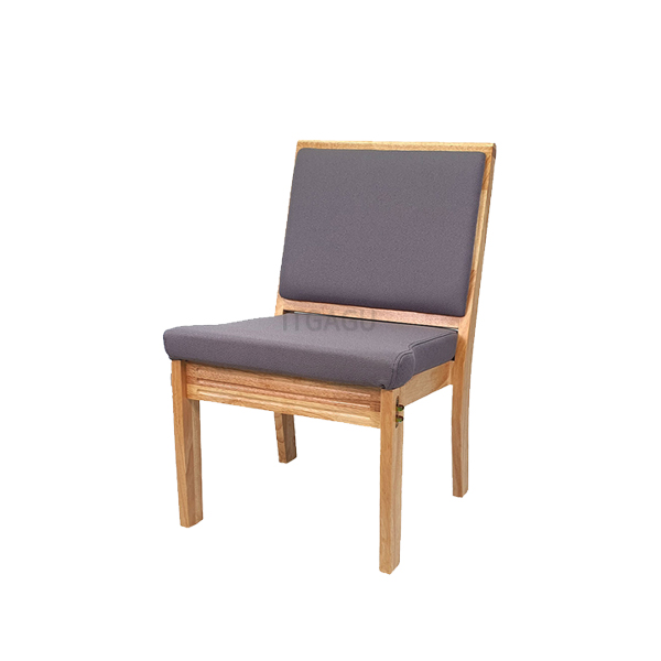 C-03 고무나무 원목 개인 의자 목재의자 교회 예배용 의자