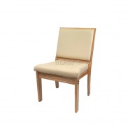 M-01 고무나무 원목 개인 의자 목재의자 교회 예배용 의자
