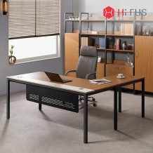 하이퍼스 TLD-528 하이너스 책상 티크 사무실 중역용 데스크