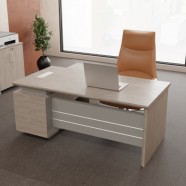 LMD-605S 화이트오크5 사이드포함 회장실 중역용책상 고급 변호사실