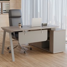 LMD-607A 화이트오크7  중역책상 사무실가구 중역실 사이드포함