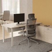 LMD-607U 화이트오크7 사이드포함 대표책상 중역용 사장님실 임원책상 서재실