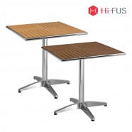 하이퍼스 HFT 5628 그리드 사각테이블 수지목 야외용카페