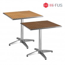 하이퍼스 HFT 5628 그리드 사각테이블 수지목 야외용카페