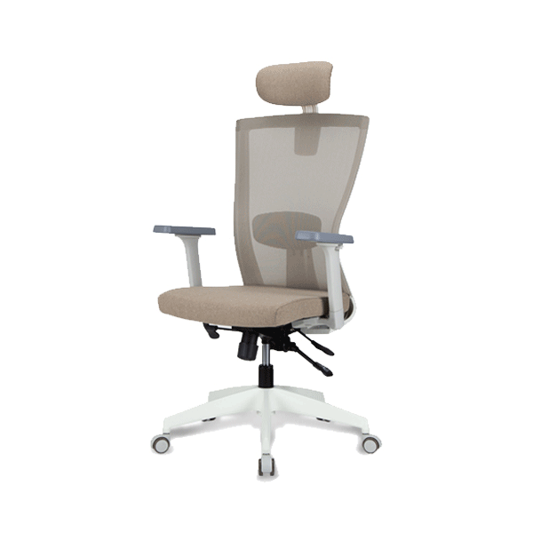 CPL-320 캡틴럭셔리 블랙 화이트 사출다리  메쉬의자 사무실