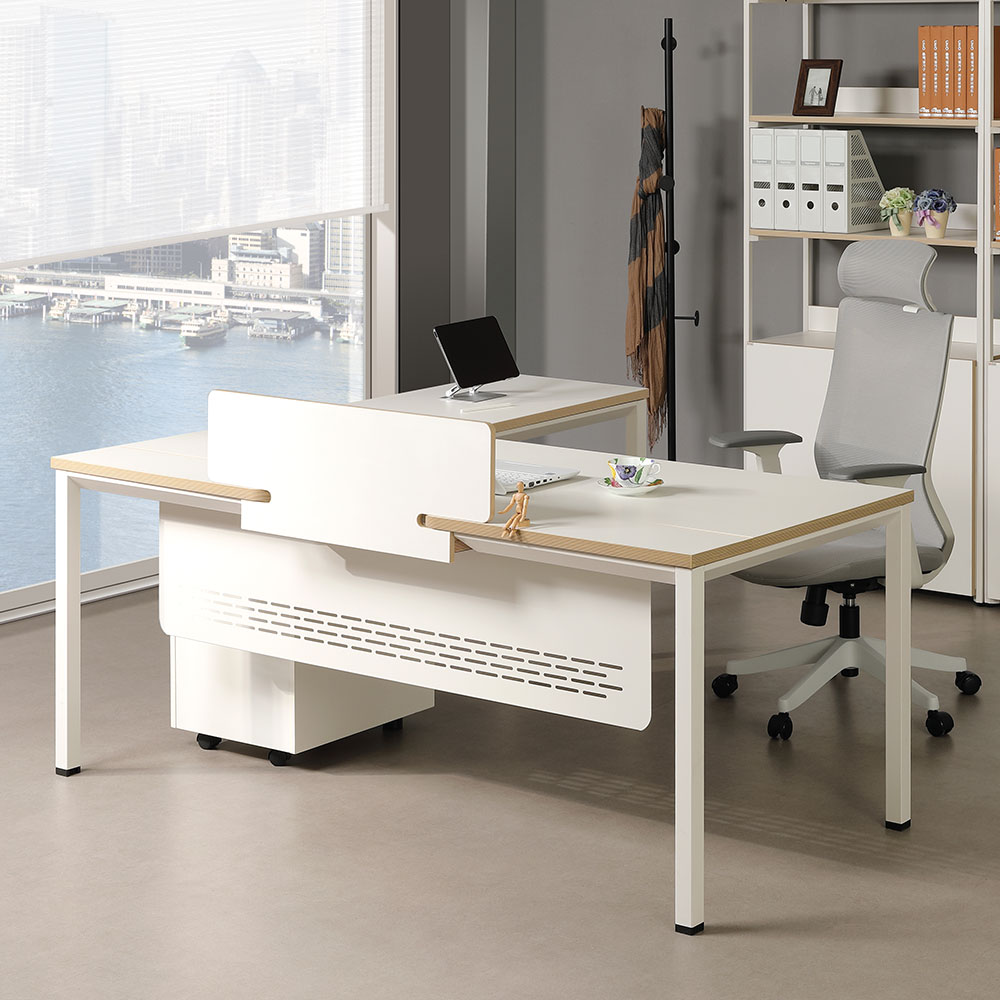 하이퍼스 알테라 6501-S2 확장형 트레이 책상 사무실 컴퓨터 서재 학생책상