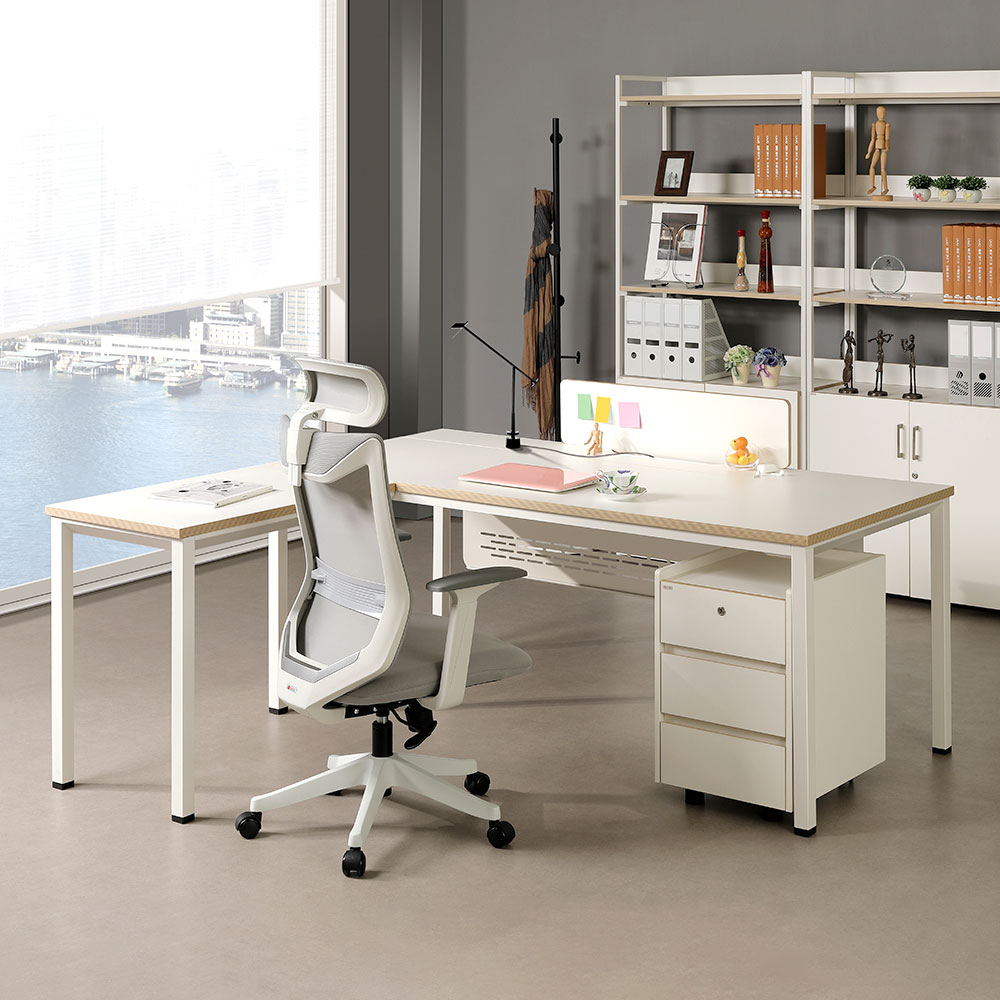 하이퍼스 알테라 6501-S2 확장형 트레이 책상 사무실 컴퓨터 서재 학생책상