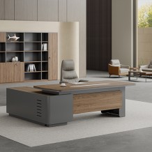 ROM-2100 로만 사이드형 중역용책상 임원실 사장님 프리미엄