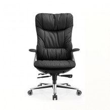 ERO-100B 에르고 블랙 천연가죽 사무용의자 임원실 중역실 대표실 편안한의자