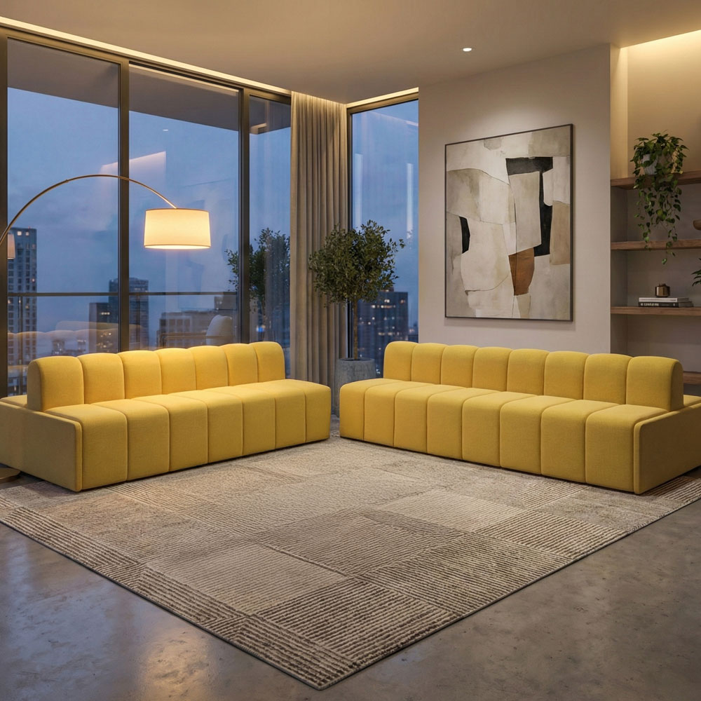 페탈라인 조합형 소파 HFS-6522 사무실 로비 병원 약국 관공서 대기실