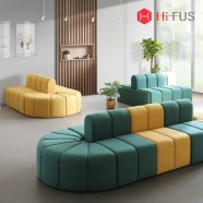 페탈라인 조합형 소파 HFS-6522 사무실 로비 병원 약국 관공서 대기실