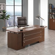 BAO-D1 바오 도어형 내추럴월넛 중역용 서재 임원책상