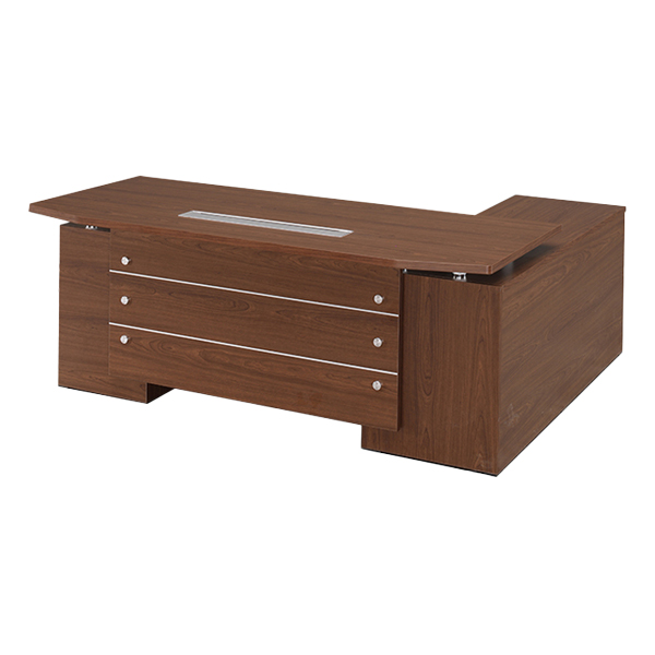 BAO-D2 바오 사이드형 내추럴월넛 중역용 팀장 임원용책상