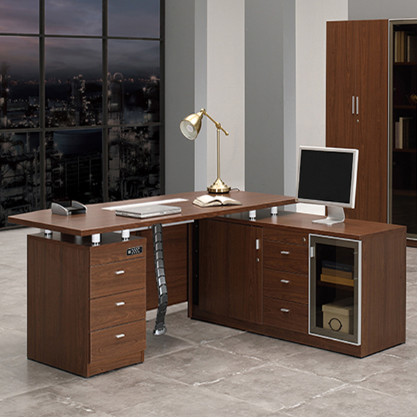 BAO-D2 바오 사이드형 내추럴월넛 중역용 팀장 임원용책상