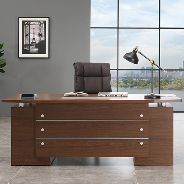 BAO-D2 바오 사이드형 내추럴월넛 중역용 팀장 임원용책상