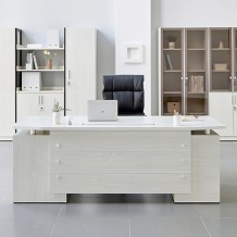 BAO-D1 바오 중역책상 L/R 국내제작 일반형 지단오크