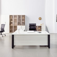 MRD-ST 미르 중역책상 스틸 지단오크 국산