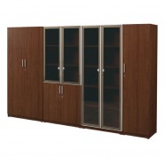 국산 BAO-5DD 바오장식장 내추럴월넛 중역용책장 수납장 캐비넷