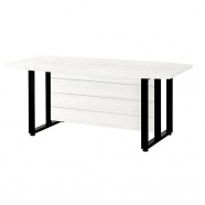 MST119 미르 회의용테이블 지단오크 스틸 서스 W1800 중역용