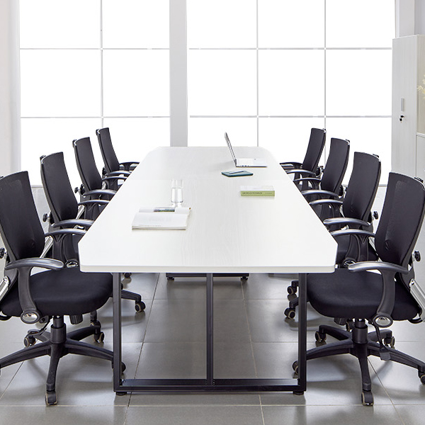 MST239 미르 중역용 회의용 테이블 3600 2연결 스틸 서스 지단오크