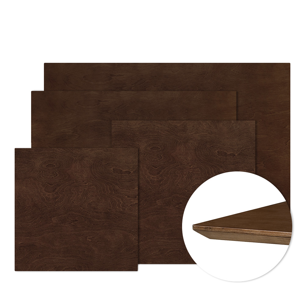 하이퍼스 HFT-4704W  월넛 자작나무 빗각 사각 상판(25T)