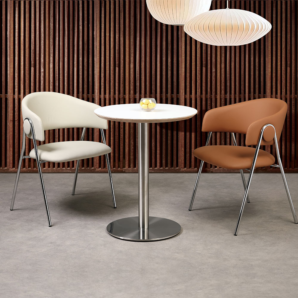 HFT-3701B/W 블랙 화이트 자작나무 합판 빗각 원형상판(25T)