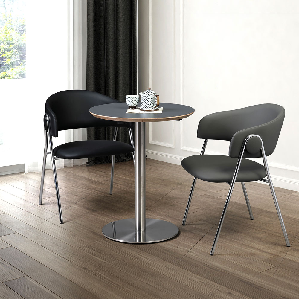 HFT-3701B/W 블랙 화이트 자작나무 합판 빗각 원형상판(25T)