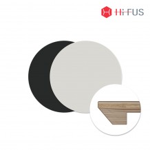 HFT-3601 자작나무 거실탁자 HPM 빗각 원형 상판(36T)