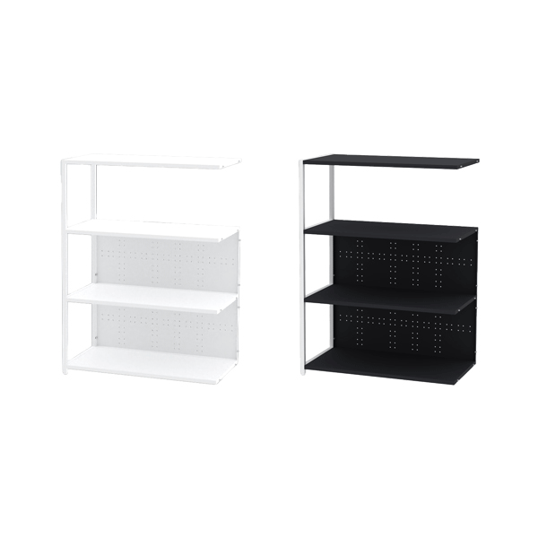 뮤보 철제형 3단 엔드장 모듈책장 수납장