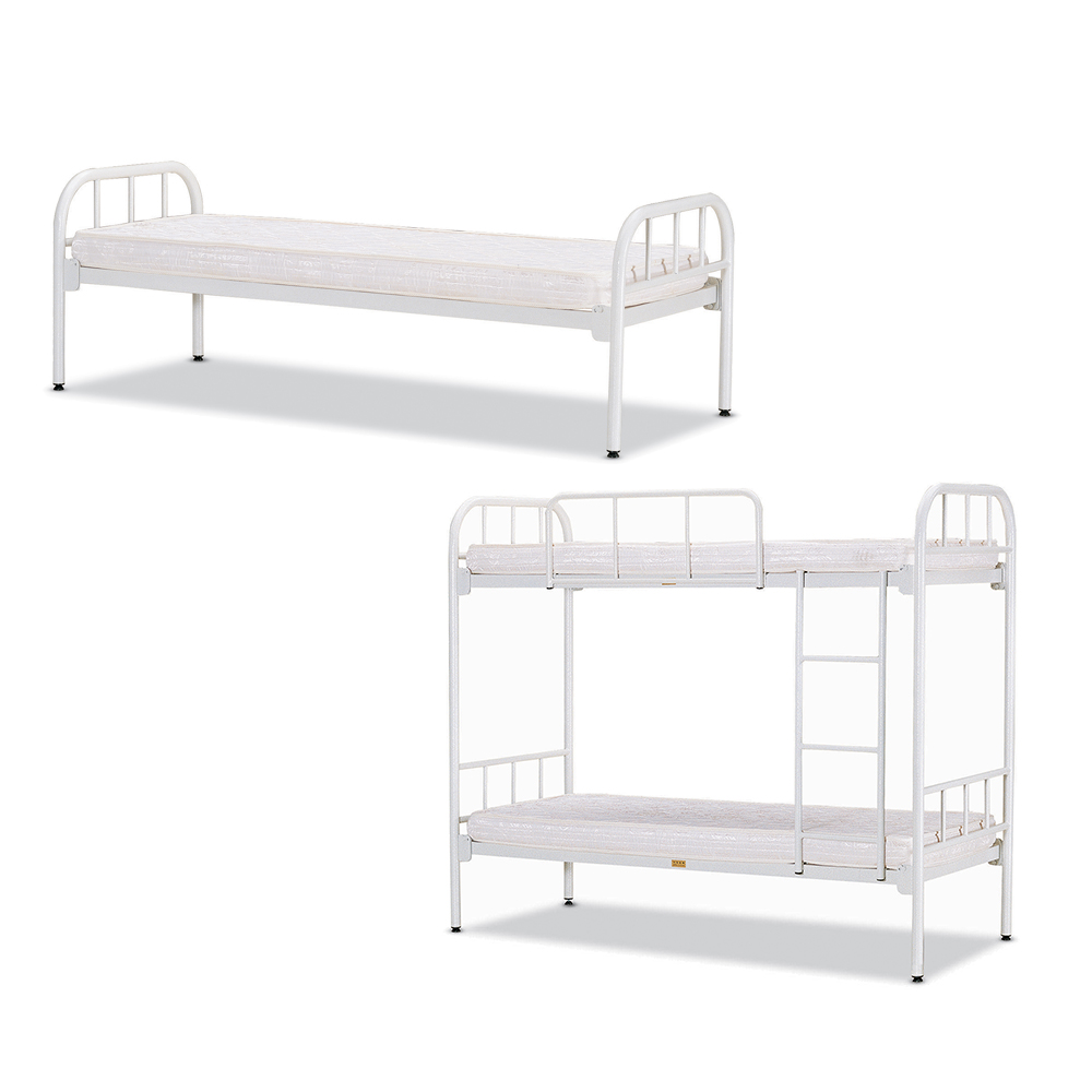 철제 기숙사 침대 매트리스포함  일층침대 이층침대